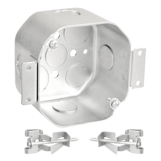 54171-OW - Octagon Cut In Old Work Box 2-1/8" Deep, 4", 25 Pak