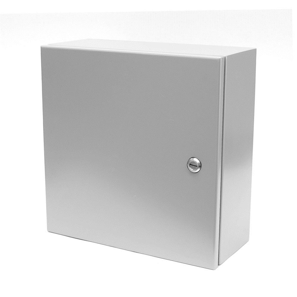 24X6x20 Hinge Cover Type 4 Steel No Knockouts ANSI 61 Gray Concealed Hinges Slotted Quarter Turn Latch