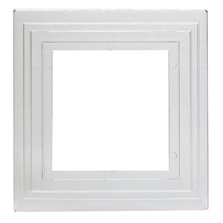 2-Gang Cover Wallplate, White