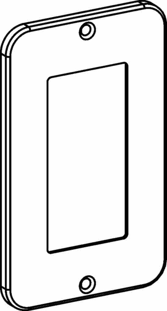3/16" RAISED, UTILITY BOX DUPLEX GFCI / DECORATIVE SWITCH COVER