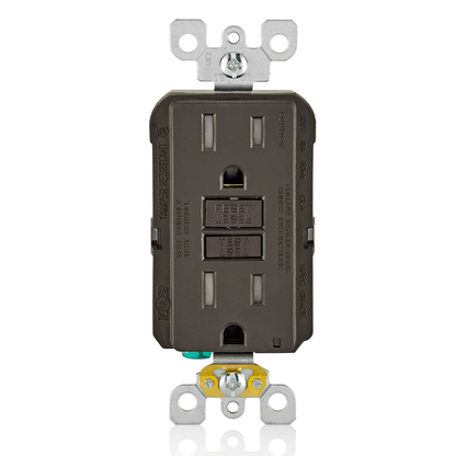 15 Amp, Self Test, Tamper-Resistant GFCI Outlet with LED Indicator Light