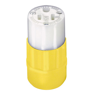 20 Amp, 125 Volt, Straight Blade Connector, Industrial Grade
