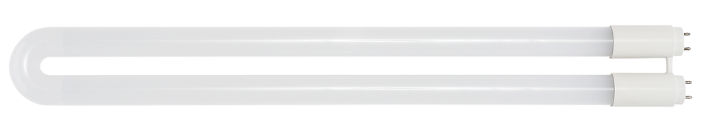 13 Watt T8 U-Bend LED; 50000 Hours; Medium bi-pin base; 1900 Lumens; 4000K; Type A/B; Ballast Dependant or Ballast Bypass; Single or Double Ended Wiring