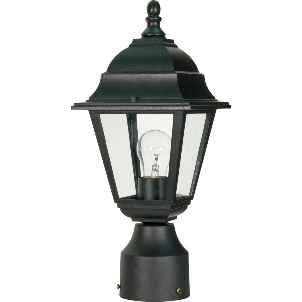 Briton - 1 Light - 14" - Post Lantern - with Clear Glass, Color retail packaging