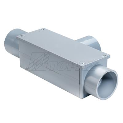3-1/2" Schedule 40 PVC T Type Conduit Bodies