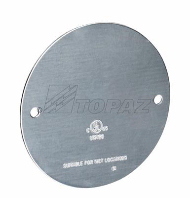 Blank Round Weatherproof Cover with Gasket