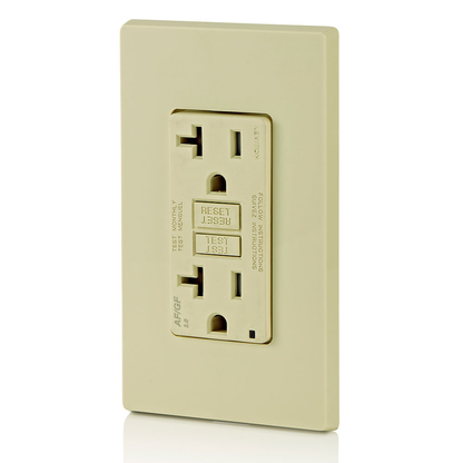 20 Amp, Self Test, Tamper-Resistant Dual-Function AFCI/GFCI Outlet with LED Indicator Light