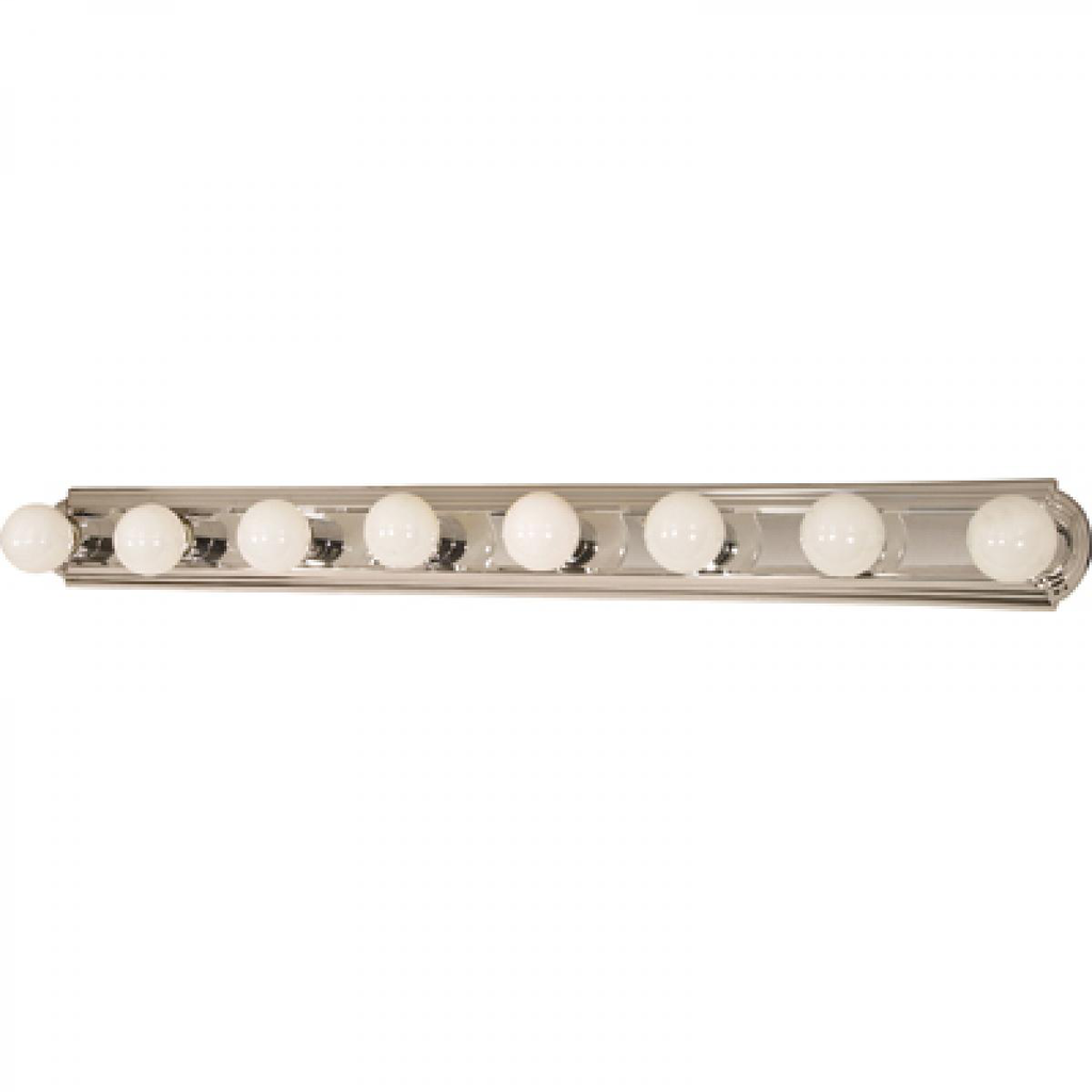 8 Light - 48" Vanity Strip - Polished Chrome Finish