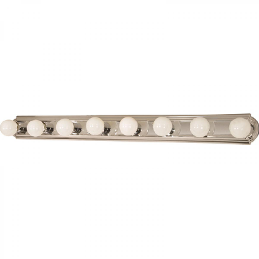 8 Light - 48" Vanity Strip - Polished Chrome Finish