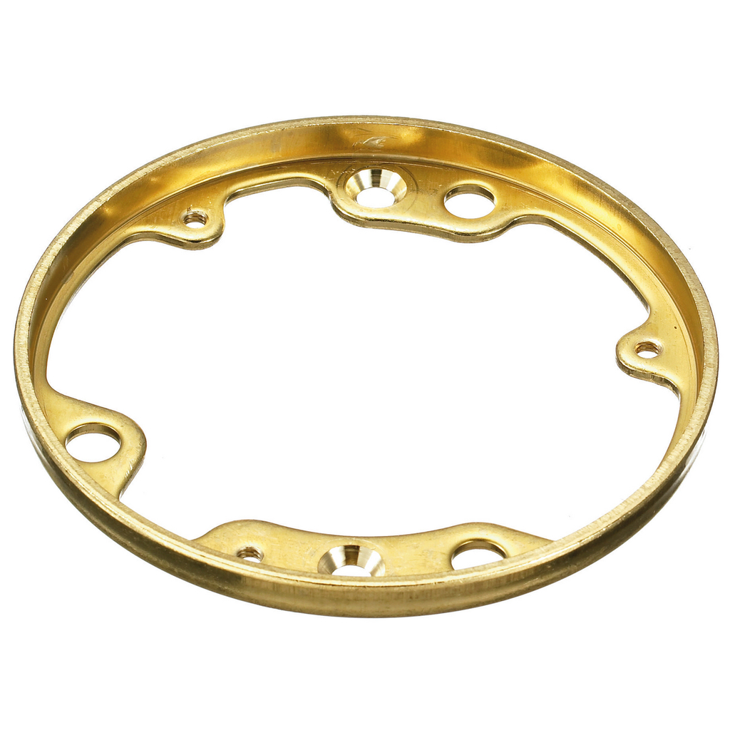 1-Gang Cover Flange, Round, Brass