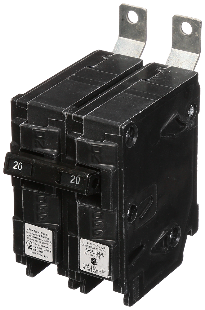 BREAKER 20A 2P 240V 10K BL