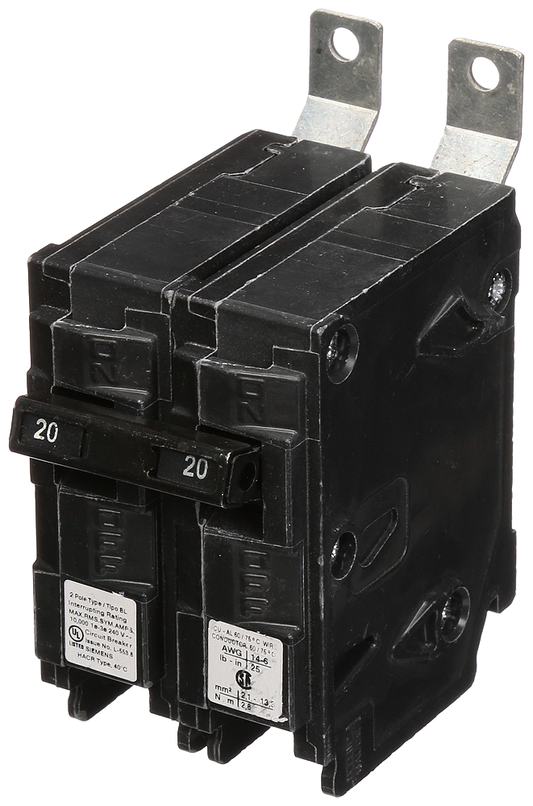 BREAKER 20A 2P 240V 10K BL