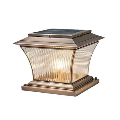 Waterproof Copper Outdoor Pillar Light European style