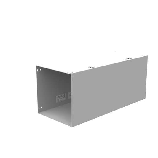 10x24X10 Hinge Cover Wireway Type 1 UL Listed Steel No Knockouts ANSI 61 Gray