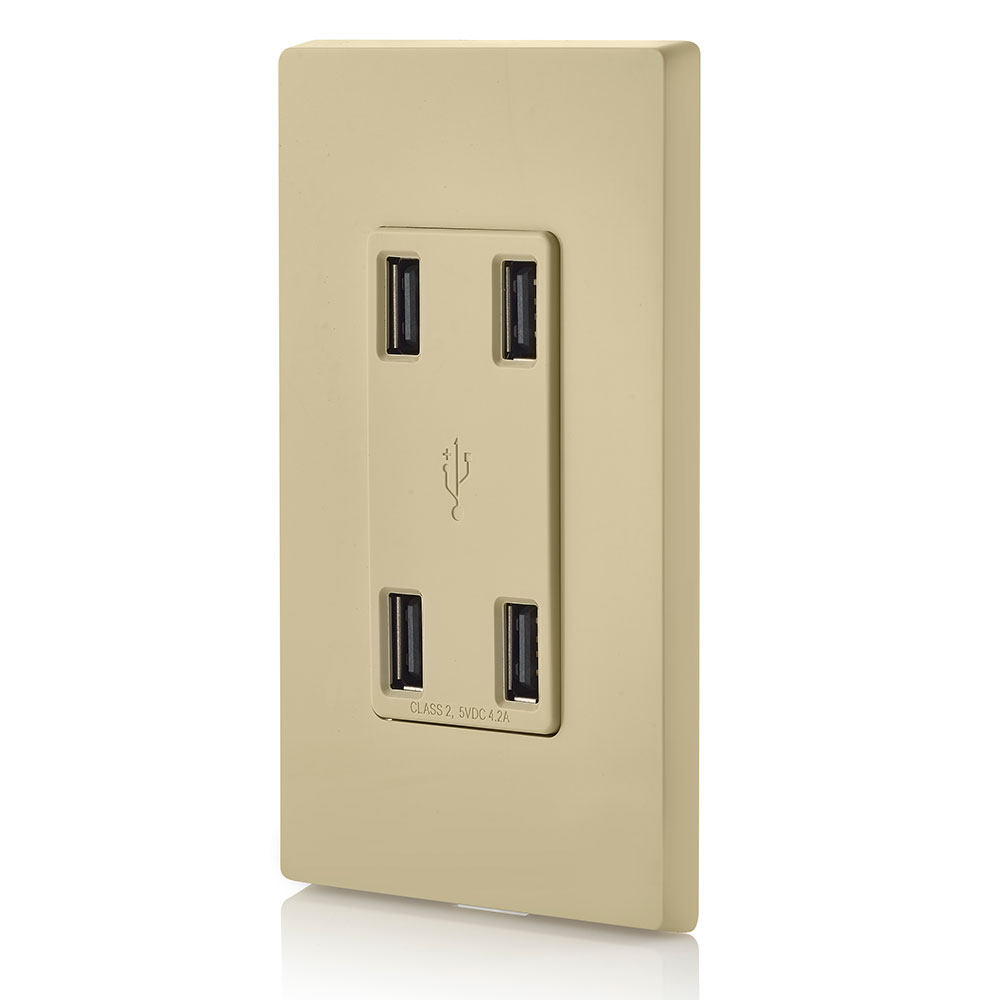 4.2A 4-Port USB Type-A Wall Outlet Charger