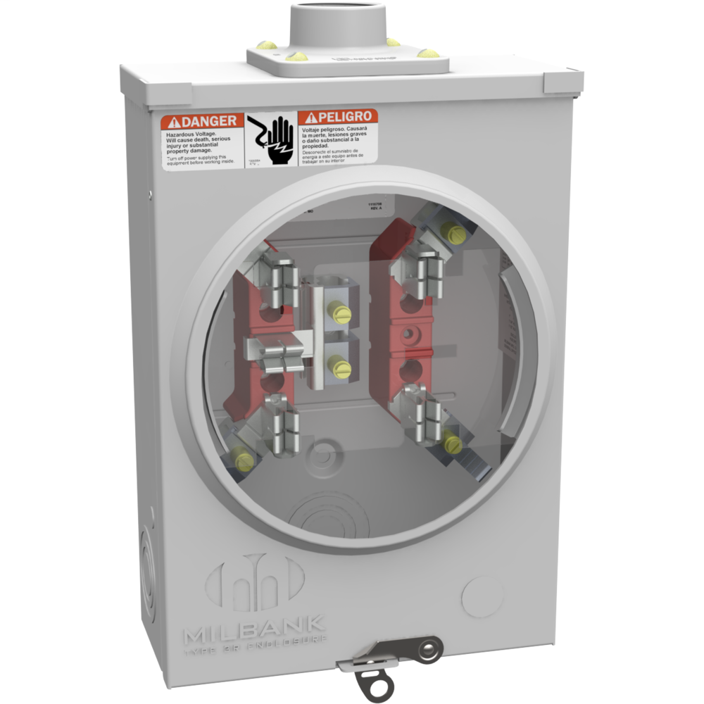 5 Terminal Ringless 1.25 In Hub Horn Bypass 7-8 In Barrel Lock Ground With Bracket Provision