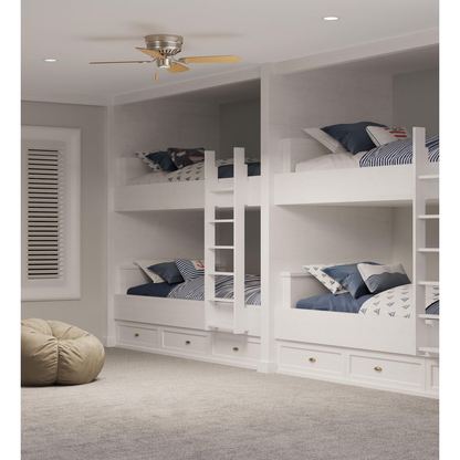 AirPro Hugger 42" 4-Blade Brushed Nickel ceiling fan