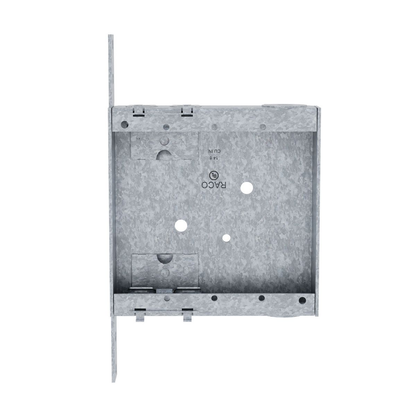 4 in. x 4 in. Switch Box, Nongangable, 1 in. Deep, Two 1/2 in KO's & NMSC Clamps