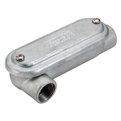 1" HDG Malleable Iron LR Type Conduit Body with Cover and Gasket