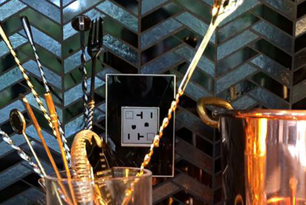 adorne® Tamper-Resistant 20A Duplex Self-Test GFCI Receptacles, Magnesium