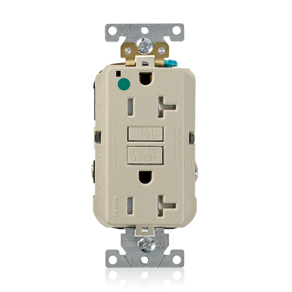 20 Amp SmartlockPro® GFCI Receptacle/Outlet, Hospital Grade, Tamper-Resistant