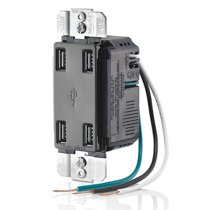 4.2A 4-Port USB Type-A Wall Outlet Charger