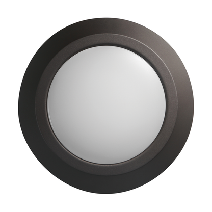 7 in.; LED Flush Mount Fixture; Disk Light; Mahogany Bronze Finish; 3000K