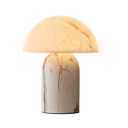 White Contemporary Table Lamps Japanese Stone-Texture Lamp