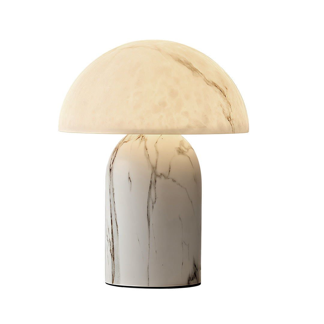 White Contemporary Table Lamps Japanese Stone-Texture Lamp
