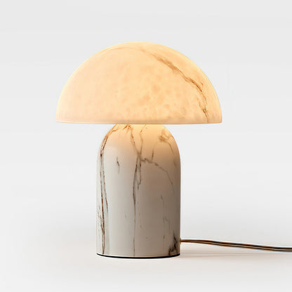 White Contemporary Table Lamps Japanese Stone-Texture Lamp