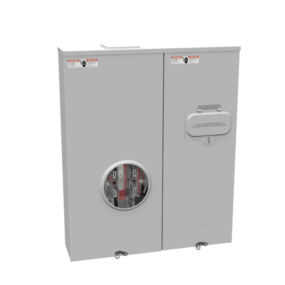 4 Terminal Ringless Large Closing Plate Lever Bypass 2-200 Ampere Main Breaker 9-16 In Barrel Lock With Bracket Provision
