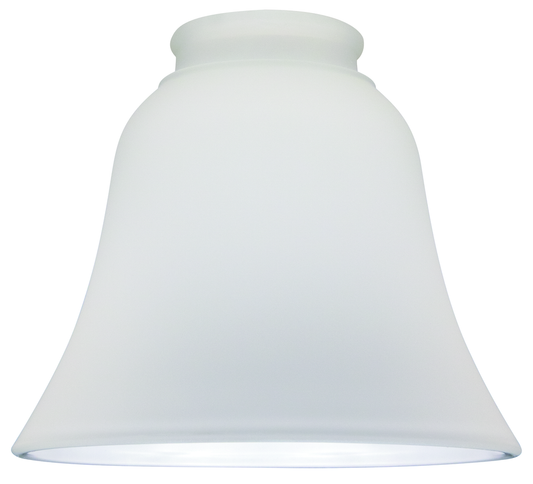 2 1/4" Glass- White Frost, Bell