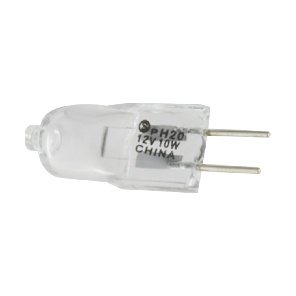 10 Watt; Halogen; T3; Clear; 2000 Average rated hours; 120 Lumens; Bi Pin G4 base; 12 Volt