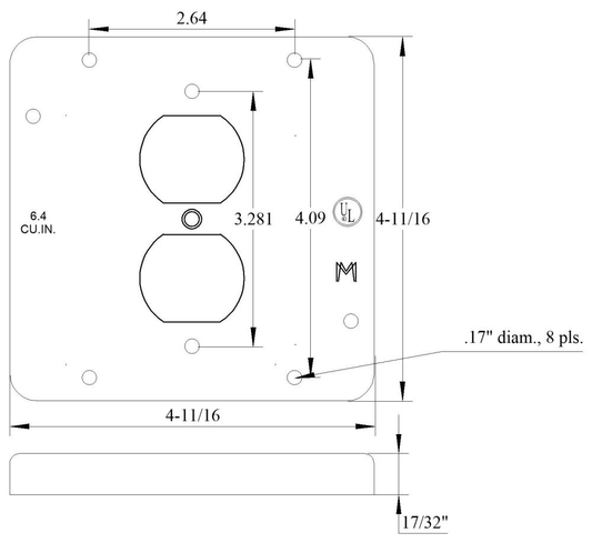 11502, Electrical Square Box Cover