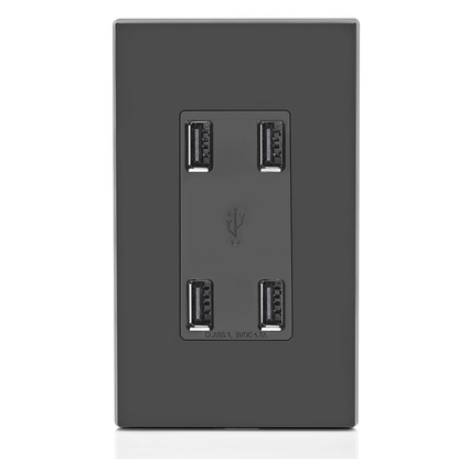 4.2A 4-Port USB Type-A Wall Outlet Charger