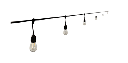 24FT; LED String Light; Includes 12-Light Filament LED bulbs; With Plug