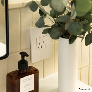 adorne® Tamper-Resistant 15A Duplex Self-Test GFCI Receptacles, White