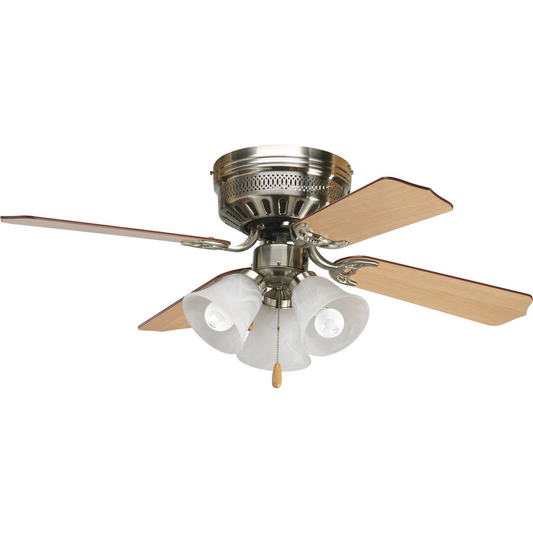 AirPro Hugger 42" 4-Blade Brushed Nickel ceiling fan