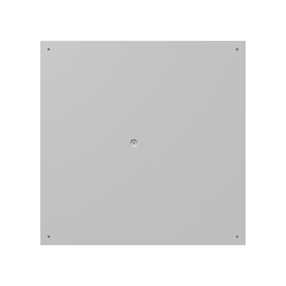 24X4X24 Screw Cover Type 1 UL Steel KOs Gray Cover w/Teardrop Slots Holes In Back