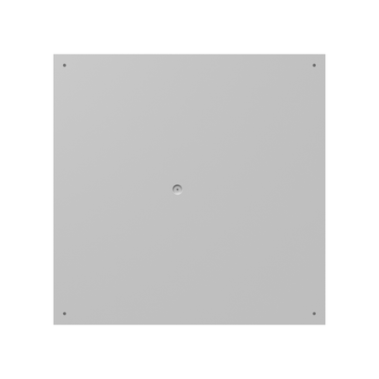 24X4X24 Screw Cover Type 1 UL Steel KOs Gray Cover w/Teardrop Slots Holes In Back