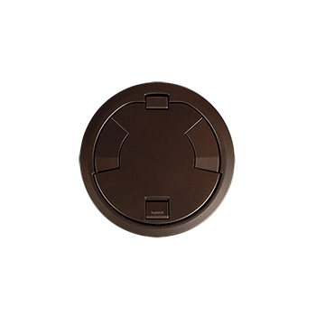 8AT Prewired Evolution™ Poke Thru Device, Surface Style Cover, Bronze