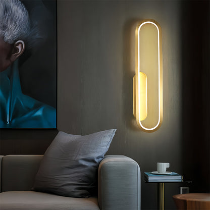 Wall Pack LED Light Modern Minimalist Oval Ambient Wall Sconce