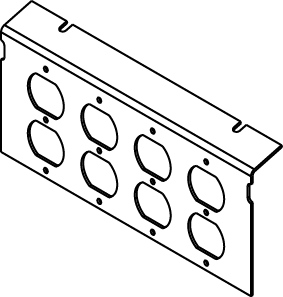 AC Series Double-Gang Power Plate