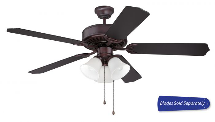 52" Ceiling Fan with Light (Blades Sold Separately) - C205OB