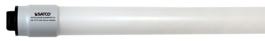 43 Watt T8 LED; 5000K; Recessed Double Contact base; 50000 Average rated hours; 5500 Lumens; Type B; Ballast Bypass; Double Ended Wiring