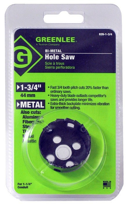 1-3/4" Variable Pitch Hole Saw