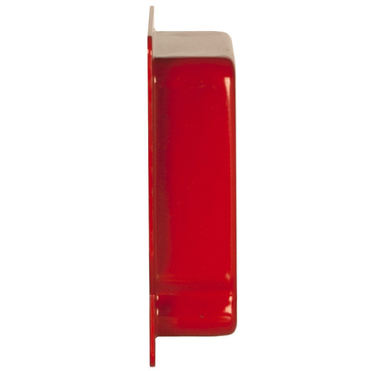 4-11/16 in. x 4 in. Life Safety Square Adapter Ring, 1-1/4 in. Raised, Red