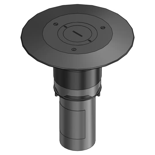 3IN FURN FEED PT 2 - 1-1/4 BLACK