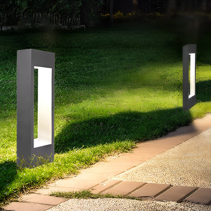 [Open-Box] Rectangular Frame Slim LED Lawn Light Sleek and Durable Outdoor Illumination