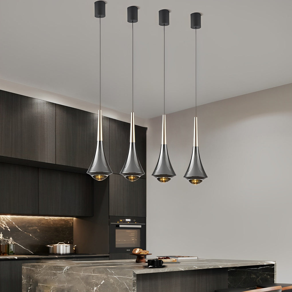 [Open-Box]Black Cone Pendant Lights Modern Creative LED Ceiling Light